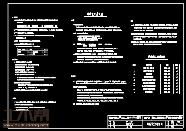 土木工程结构设计施工图