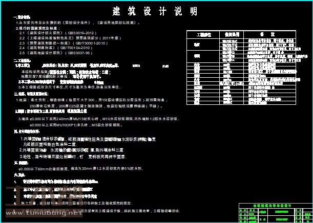 土木工程建筑设计施工图